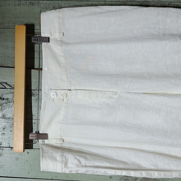 Script 100% linen capris - Picture 2 of 8